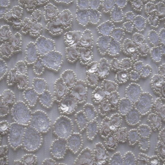 NWT Mac Duggal 10748 White Floral Beaded Gown Dress Size 4 $598 - Picture 9 of 14